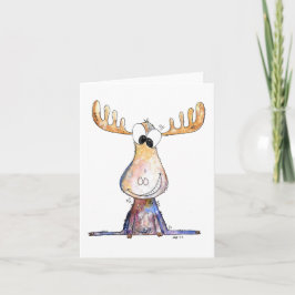 Cute Whimsical Moose Kort