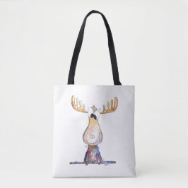 Cute Whimsical Moose Tygkasse