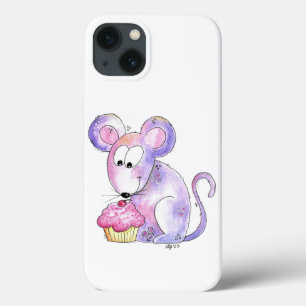 Cute Whimsical Mouse med cupkaka