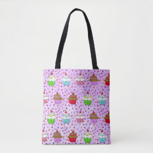 Cute Whimsical Muffinss and Candy Sprinkles Tygkasse