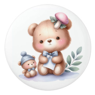 Cute Whimsical Nalle Baby Room Knopp