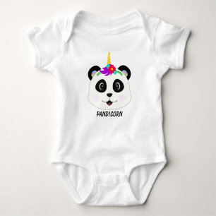 Cute Whimsical Panda Unicorn Pandicorn T Shirt