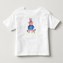 Cute Whimsical Patriotic Gris