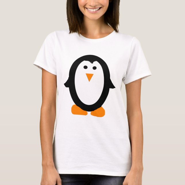 Cute Whimsical Penguin-Tanktop Tee (Framsida)