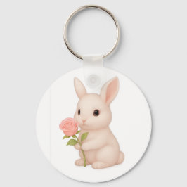 Cute & Whimsical Rabbit Charm Nyckelring