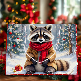Cute Whimsical Raccoon-jul