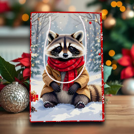Cute Whimsical Raccoon-jul