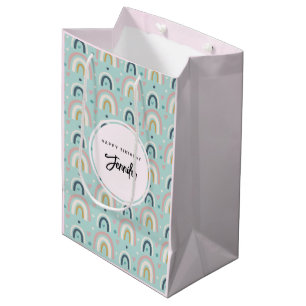 Cute Whimsical Rainbow Mönster Birthday