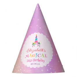 Cute Whimsical Rainbow Unicorn Magic Birthday