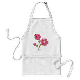 Cute Whimsical Rosa Flowers Förkläde