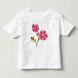 Cute Whimsical Rosa Flowers T Shirt