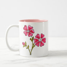 Cute Whimsical Rosa Flowers