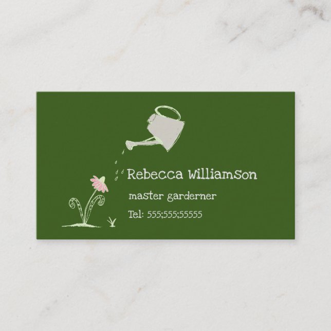 Cute Whimsical  Services & QR-kod Visitkort (Framsida)