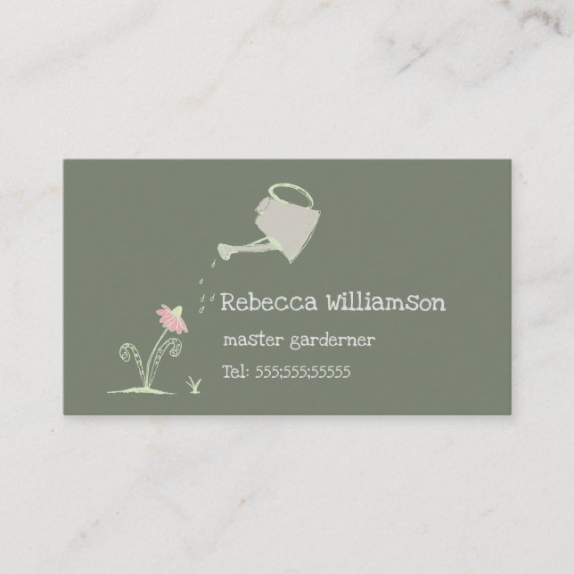 Cute Whimsical  Services & QR-kodbuffert Visitkort (Framsida)