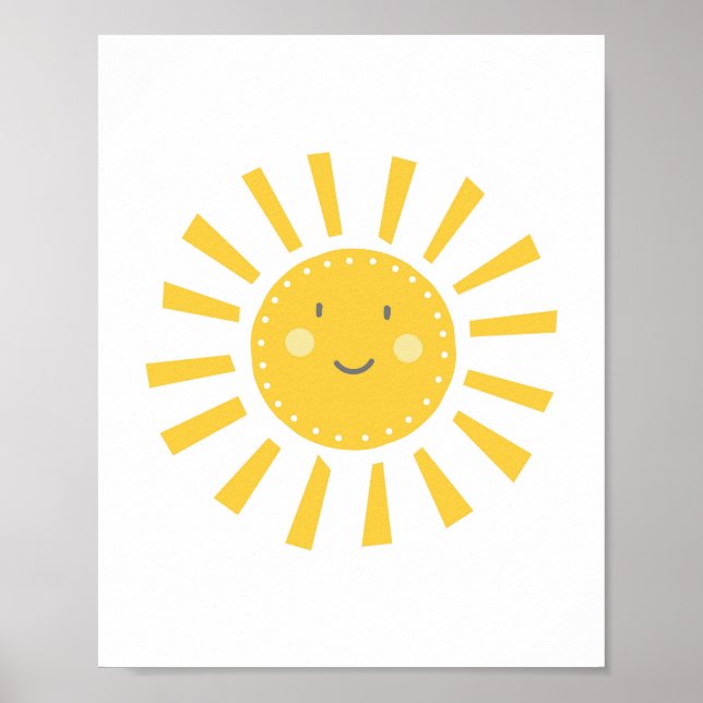Cute Whimsical Sol Sunshine Poster (Framsidan)