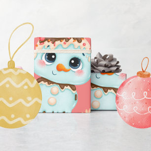 Cute Whimsical Sweet Treat Rosa and Red jul Presentpapper