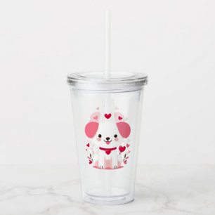 Cute Whimsical valentine's puppy Take Away Mugg