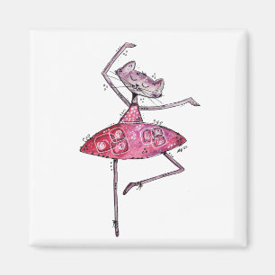 Cute Whimsicing Cat Magnet