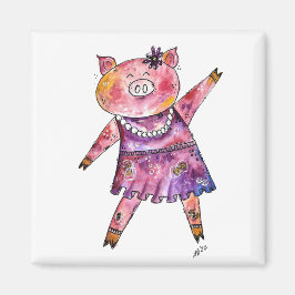 Cute Whimsicing Gris Magnet