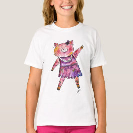 Cute Whimsicing Gris T Shirt