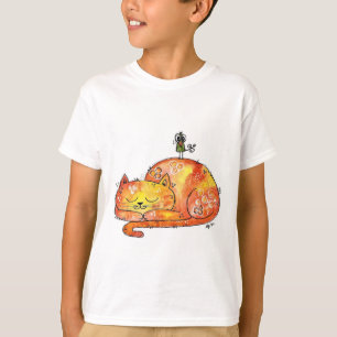 Cute Whimsieping Cat T-Shirt