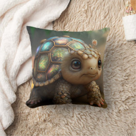 Cute Whimsious Glowing Glittery Turtle Nursery Kudde