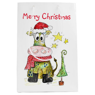 Cute Whimsique Jul Cow