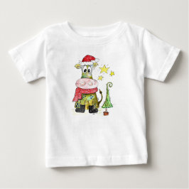 Cute Whimsique Jul Cow T Shirt