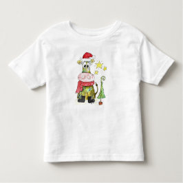 Cute Whimsique Jul Cow T Shirt