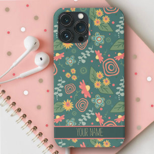 Cute Whimsiques Flowers Grönt Namn Inspirife