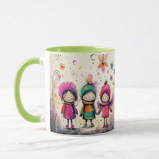 Cute Whimsiques Friends Mugg