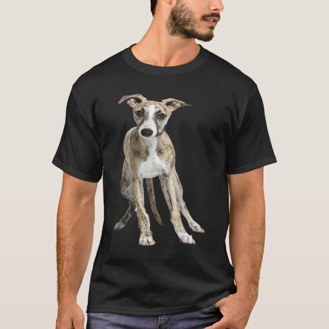 Cute Whippet T Shirt (Framsida)