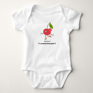 Cute Whistling Cherry Character - Loved by Everyon T Shirt