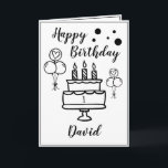 Cute White and Black Cake Grandson 1:a födelsedage Kort<br><div class="desc">Cute White och Black Cake Grandson 1:a födelsedagen, den här designen är för alla som tittar för något trevligt för en liten pojke på hans första födelsedag. Om du är tittar för 1:a födelsedag, särskilt för din barnson, är det här precis vad du behöver. Utformningen har en söt födelsedagskalas med...</div>