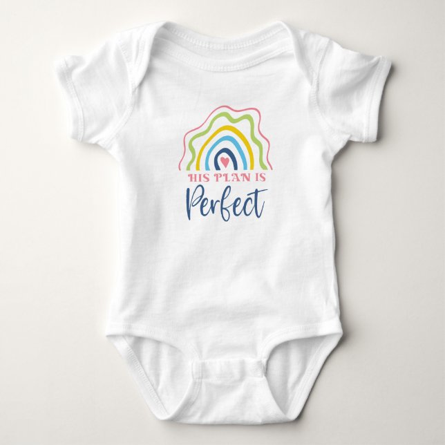Cute White Baby Bodykostym T Shirt (Framsida)