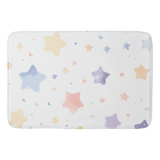 Cute white Bath Mat med stjärnor Badrumsmatta