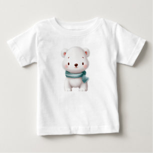 Cute White Bear Infunderation Tee, Winter Baby Sho T Shirt