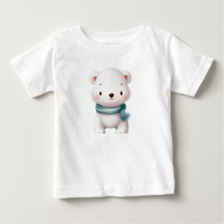 Cute White Bear Infunderation Tee, Winter Baby Sho T Shirt