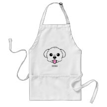 Cute White Bichon Frise Hund Sticking Tunga Out