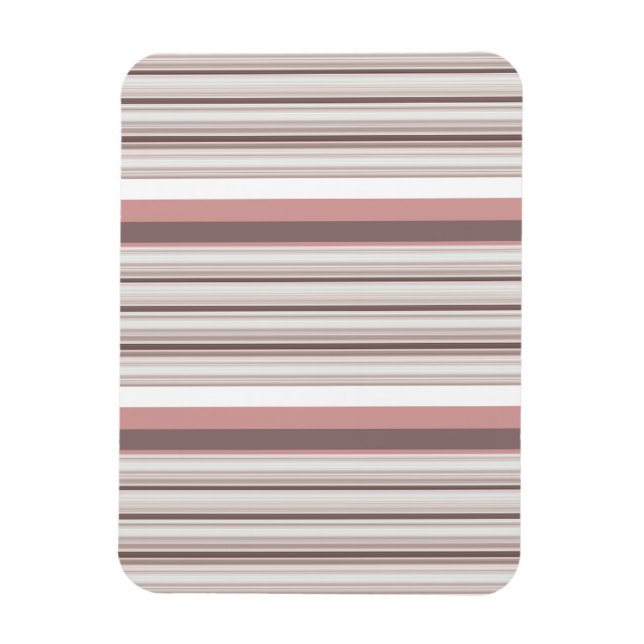 Cute white brun rand magnet (Vertikal)