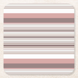 Cute white brun rand underlägg papper kvadrat