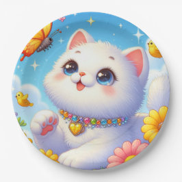 Cute White Cat Butterfly