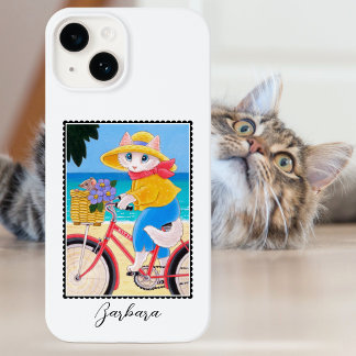 Cute White Cat Mouse Best Friends Bicycle Namn