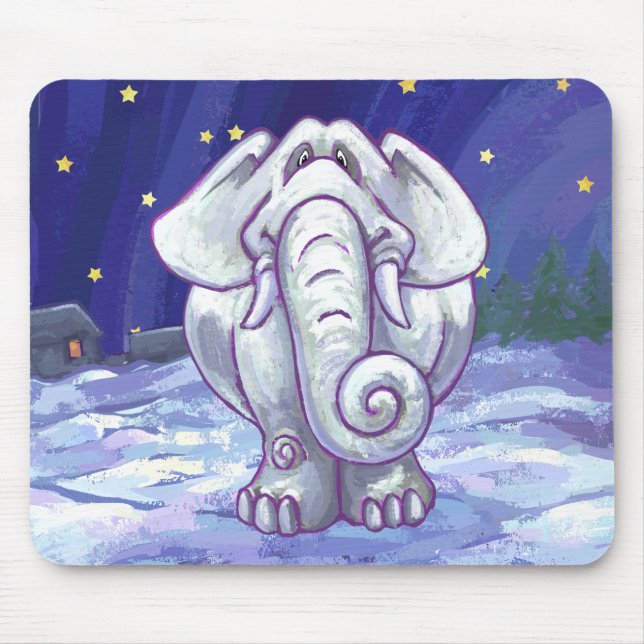 Cute White Elephant Gift Musmatta (Framsidan)