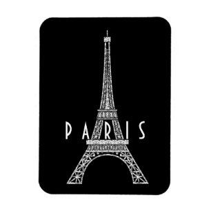 Cute white Frankrike Paris Eiffel torn Magnet