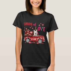 Cute White German Shepherd Hund Driving Red Lastbi T Shirt
