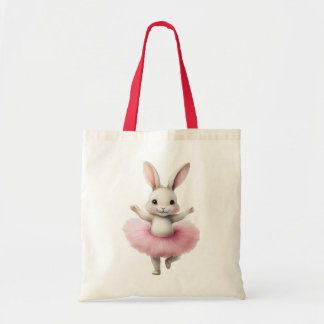 Cute white kanin ballerina dansballet tygkasse