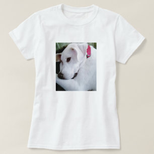 Cute White Lab Mix Hund T Shirt