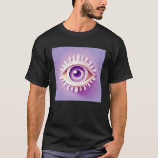Cute White Öga Illustration Pastel Färg Women Mana T Shirt