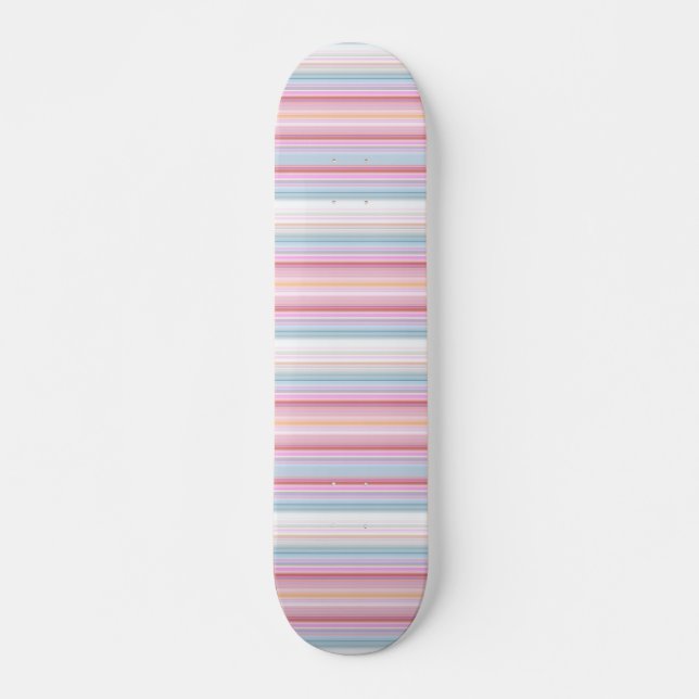 Cute white pinky rand mini skateboard bräda 18,5 cm (Framsida)
